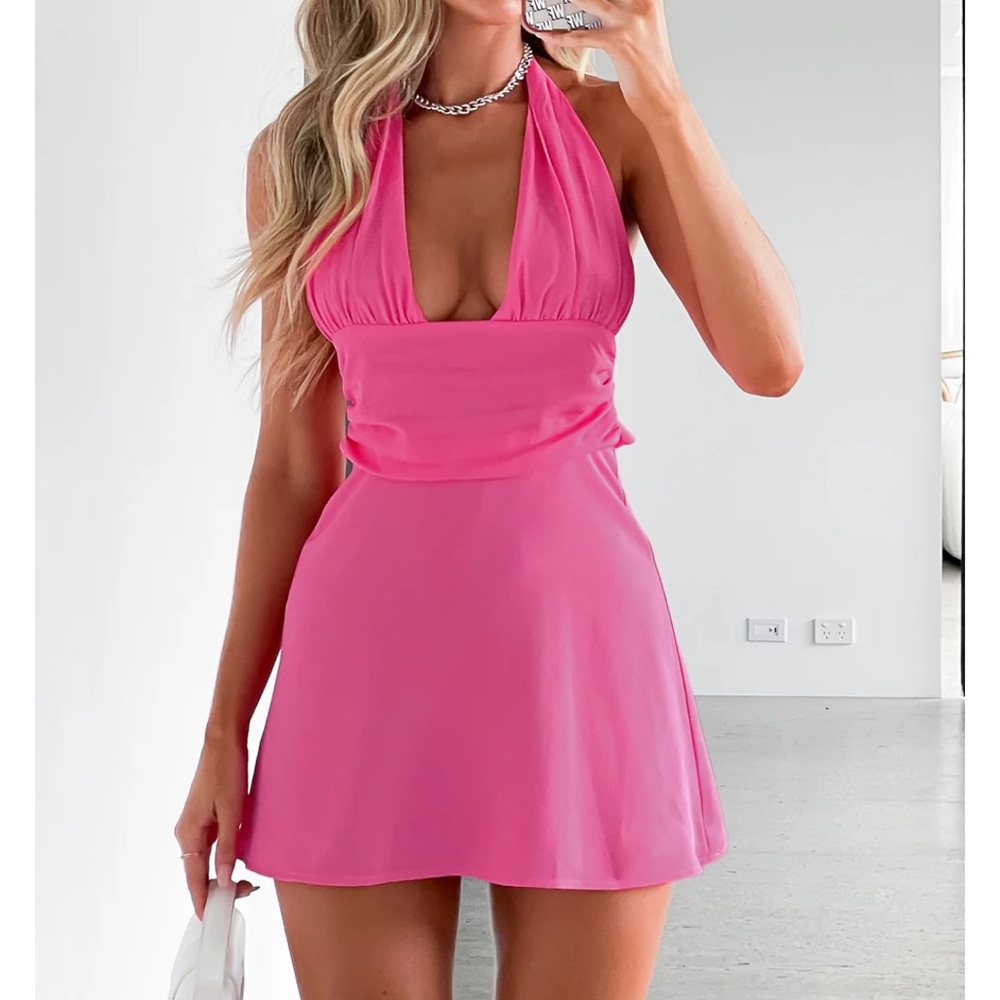 White Fox Sweet Fantasy Mini Dress Hot Pink
